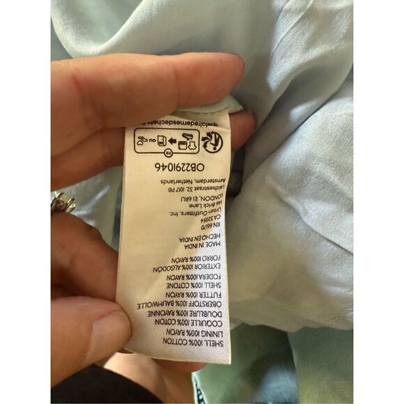 NWT Free People Womens Patchwork Halter Happy Days Maxi Dress Indigo Combo M/L - Picture 15 of 16